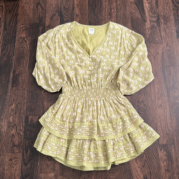 aerie Dresses & Skirts - Aerie Rock n Ruffle Mini Dress